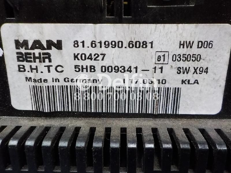 81619906081 Блок управления климатической установкой MAN